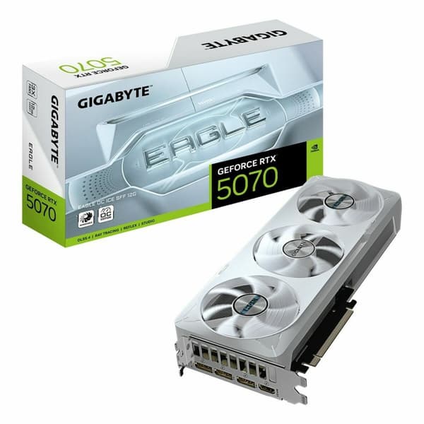 Grafikkort Gigabyte GV-N5070EAGLEOC ICE-12GD 12 GB Hvid