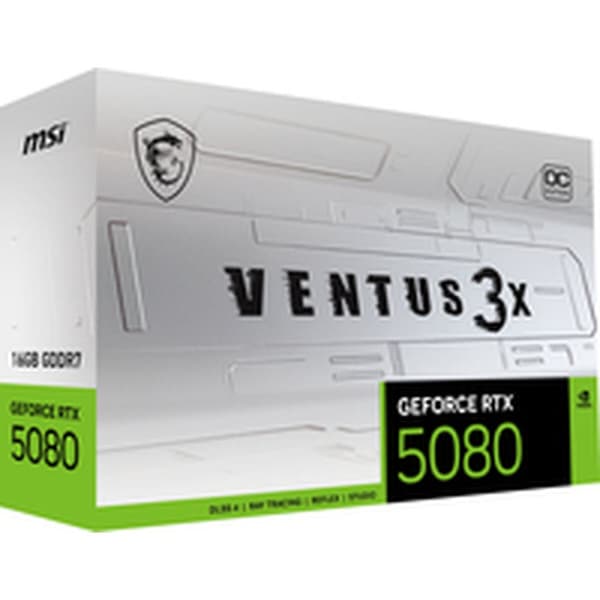 Grafikkort MSI GEFORCE RTX 5080 16G VENTUS 3X OC WHITE GEFORCE RTX 5080 16 GB GDDR6X