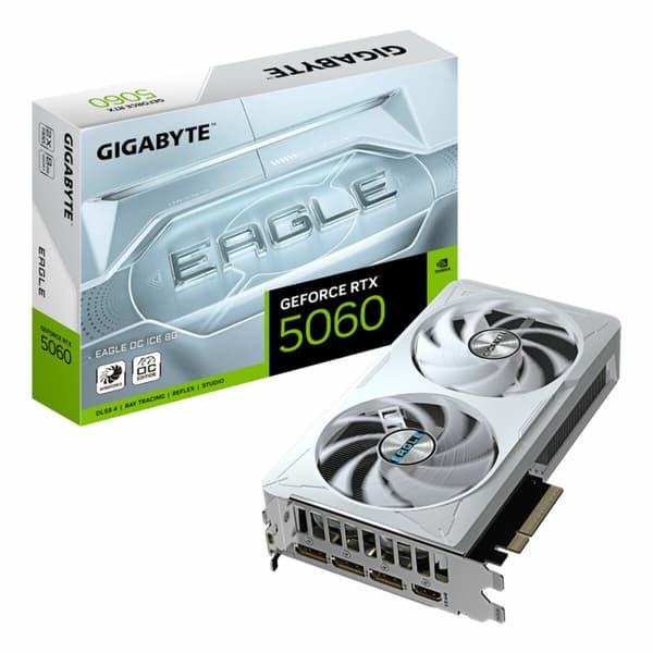 Grafikkort Gigabyte GV-N5060EAGLEOC ICE-8GD Hvid