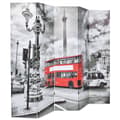 Miniatyrbillede 3 af 5: vidaXL foldbar rumdeler 200 x 170 cm London bus sort og hvid