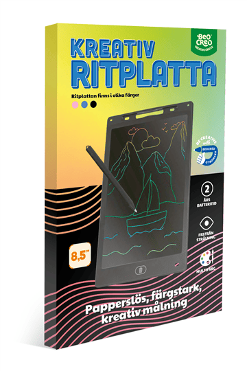 Kreativ LCD Ritplatta 8,5 tum Svart