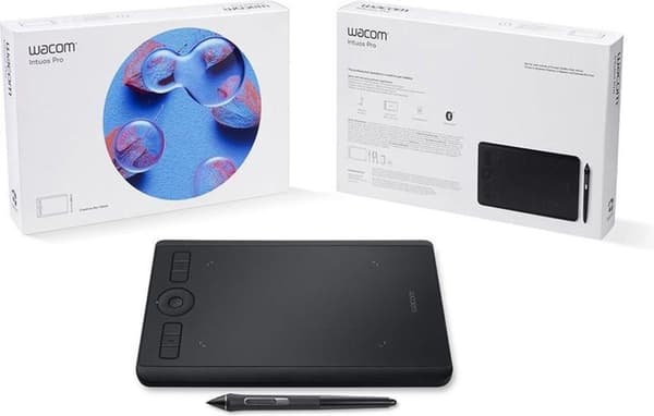 Wacom Intuos Pro (S) grafiktablet 5080 lpi 160 x 100 mm USB/Bluetooth Sort
