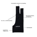 Miniatyrbillede 4 af 6: Wacom - Tegnehandske - Sort - til Cintiq 16, 22, Cintiq Pro 13, 24, 32, DTH-3220, MobileStudio Pro 13, 16, One DTC133