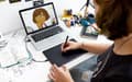 Miniatyrbild 3 av 5: Wacom One by Medium grafikplatta 2540 lpi 216 x 135 mm USB Svart, Röd