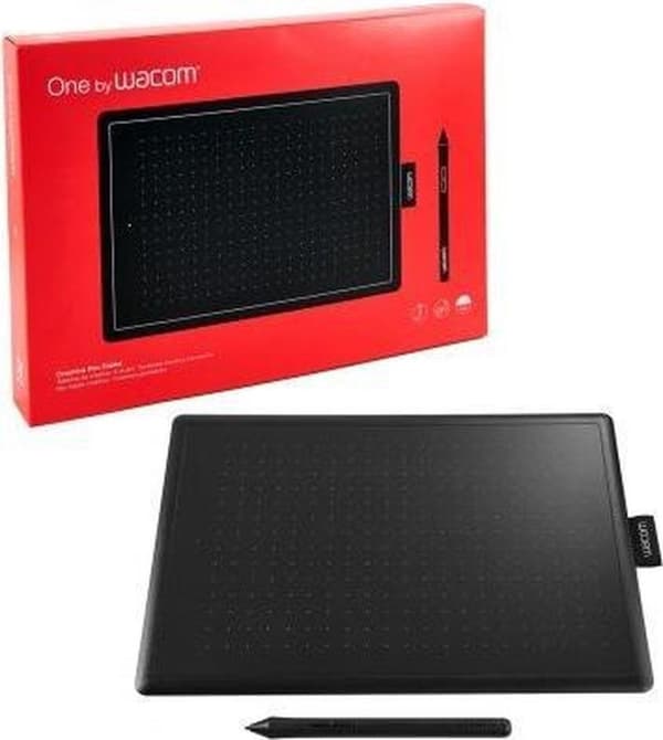 Wacom One by Medium grafikplatta 2540 lpi 216 x 135 mm USB Svart, Röd