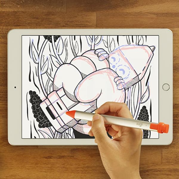 Logitech Crayon stylus pen 20 g Orange, Hvid