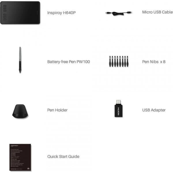 Huion Inspiroy H640P ritplatta
