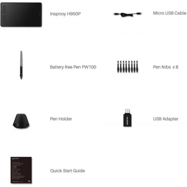 Huion Inspiroy H950P ritplatta