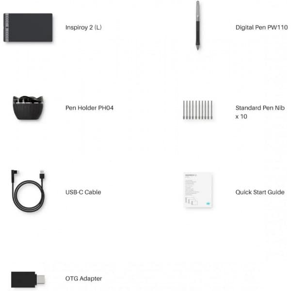 Huion Inspiroy 2 L H1061P -piirtopöytä