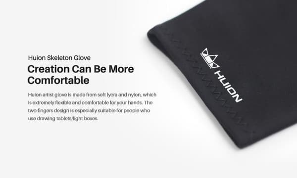 Artist glove HUION GL200 for graphic tablet