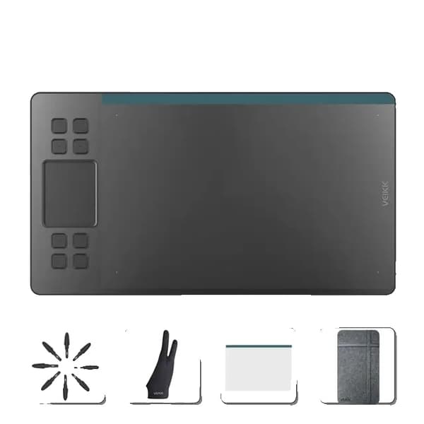 Grafisk Tegne Tablet, 10x6 Tommer Tegneområde, 8192 Niveauer af Trykfølsomhed, A50 med film etui A50 with Film Case