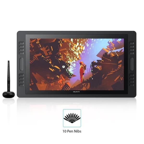 HUION Kamvas Pro 20 (2019) grafikplatta med batterifri penntiltfunktion