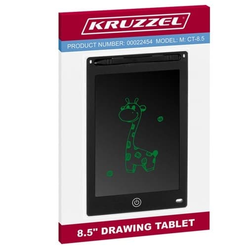 Ritplatta 8,5" svart KRUZZEL 22454