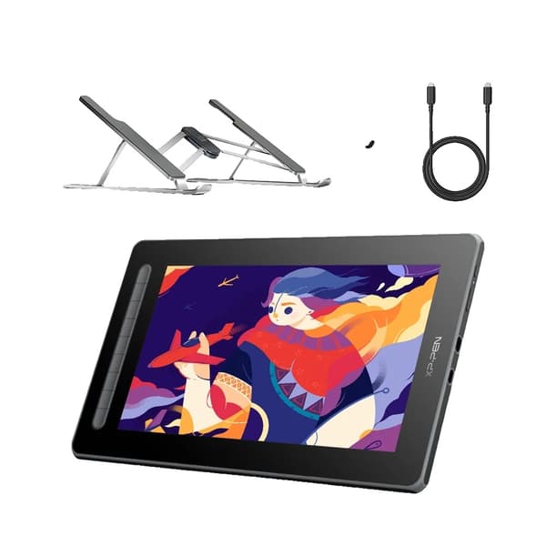 XPPen Artist 13 2. sukupolven graafinen tabletti, 13,3" näyttö, 8192 paineentasoja,Musta lisää TypeC