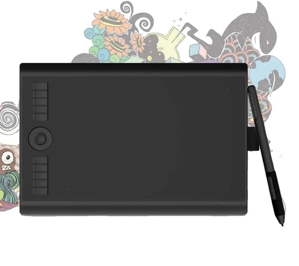 GAOMON Grafisk Tegnepenne Tablet, 8192 Trykniveauer, USB-interface,sort