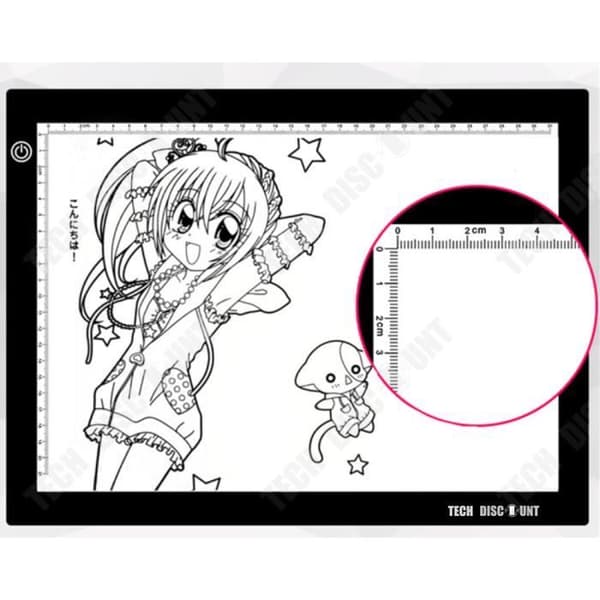 TD® Ljusbord A4 ritning foto barn led usb bärbar ultraplatt grafisk spårplatta ljusstyrka touch artist tatuering