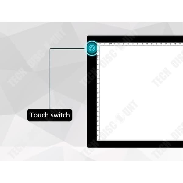 TD® Ljusbord A4 ritning foto barn led usb bärbar ultraplatt grafisk spårplatta ljusstyrka touch artist tatuering
