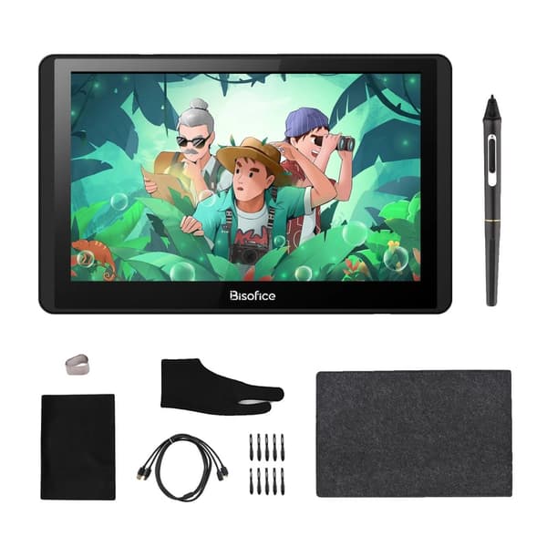 Grafik Tegne Tablet Monitor, 11,6 Tommer Størrelse, 8192 Trykniveauer,sort