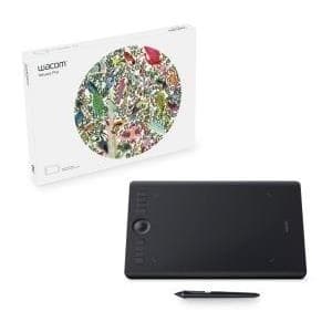 Wacom Intuos Pro Medium - digitaliserare - 22,4 x 14,8 cm - multi-touch - elektromagnetisk - 8 nycklar - trådlös, trådbunden - USB, Bluetooth - svart