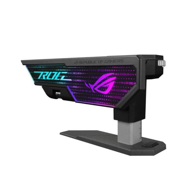 Stöd för Grafikkort - ASUS - ROG Herculx - Verktygsfri Montering - Inbyggd Nivå - Vit Legering