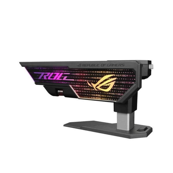 Stöd för Grafikkort - ASUS - ROG Herculx - Verktygsfri Montering - Inbyggd Nivå - Vit Legering