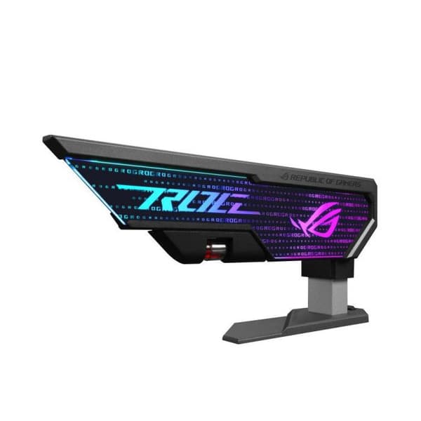 Stöd för Grafikkort - ASUS - ROG Herculx - Verktygsfri Montering - Inbyggd Nivå - Vit Legering
