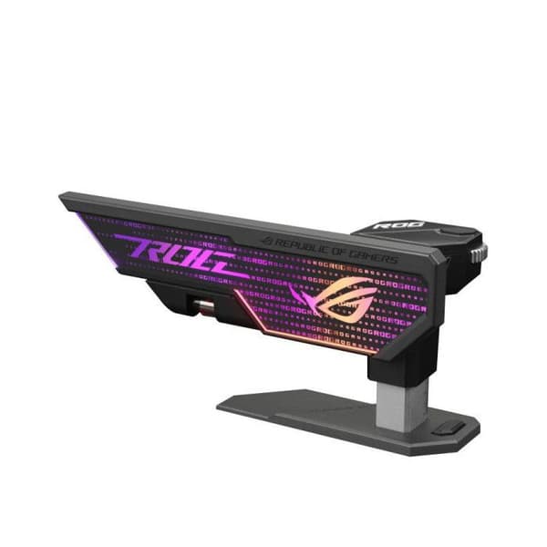 Stöd för Grafikkort - ASUS - ROG Herculx - Verktygsfri Montering - Inbyggd Nivå - Vit Legering