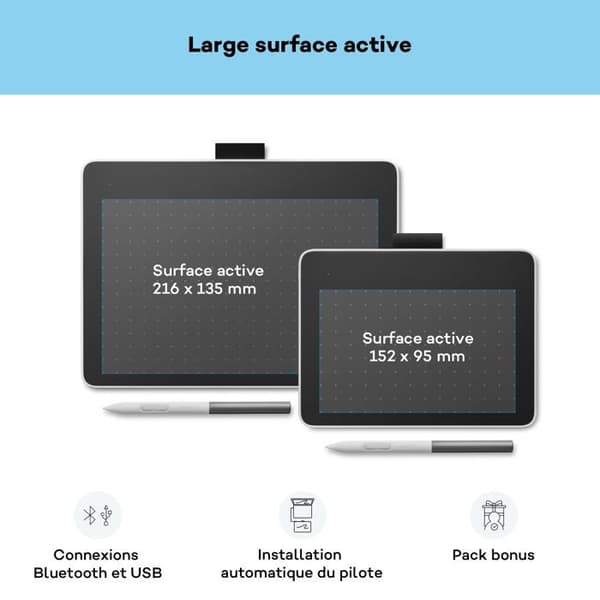 GrafikTablet - WACOM - One - Känslighet 4k - Lärdetection - USB
