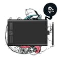 Miniatyrbillede 1 af 4: Grafiktablet, 8192 niveauer af trykfølsomhed, tilpasselige genvejstaster, batterifri stylus