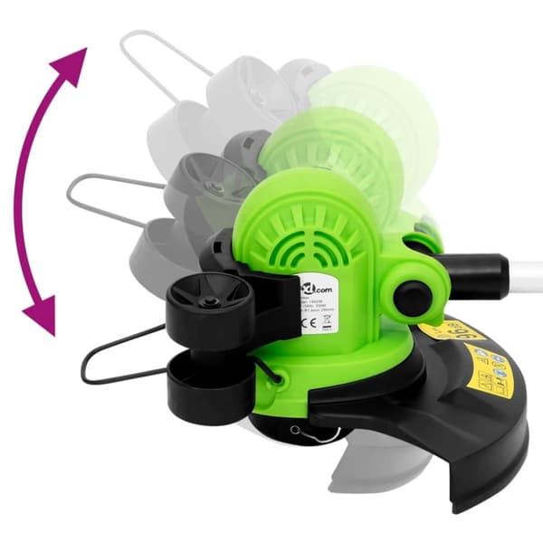 vidaXL Elektrisk gressklipper med teleskopstang 29 cm 550 W