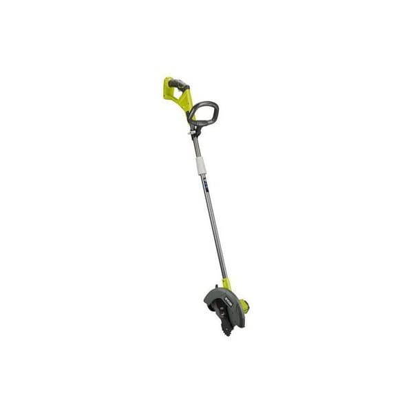 18V kanttrimmer - RYOBI - Ø 22cm tandad kniv - 4 positioner - Teleskoprör - 2 styrhjul