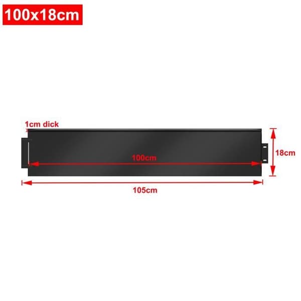 XMTECH Flexibel galvaniserad metall trädgårdskant - 100 x 18 cm - Svart - Perfekt för trädgårdar