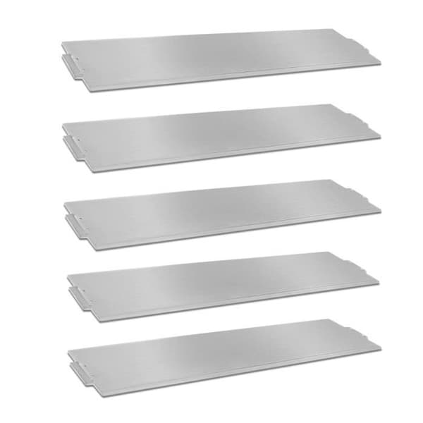 XMTECH flexibelt galvaniserat stål, metall, gräsmatta trädgårdskant - 100x15x10 mm - 35m