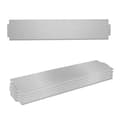 Miniatyrbild 1 av 4: XMTECH Flexibelt galvaniserat stål Metall Gräsmatta Trädgårdskant - 100x15cm - 40m - Silver