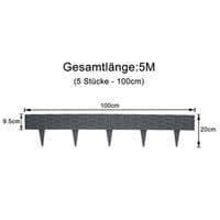 PP plast gräsmatta kant - LZQ - Antracit - 5m