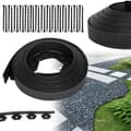 Miniatyrbild 1 av 4: Smidig gräsmattekant i plast - XMTECH - 40M - Svart - Hög kvalitet - 5 cm hög