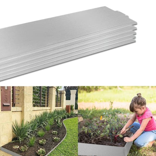 Galvaniserad gräsmatta kant - LZQ - Längd 25m - Höjd 15cm - Svart