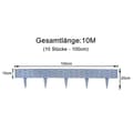 Miniatyrbild 2 av 4: Trädgårdsrand - XMTECH - 50m - Plast PP - Grå - Flexibel och väderbeständig