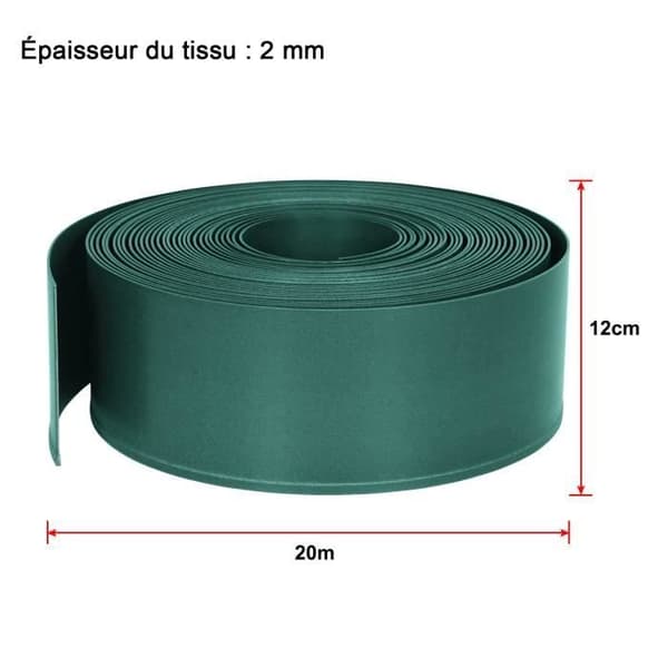 LZQ Gräsmatta Kant 80m PP Plast Trädgårdssäng Kant Flexibla gräsmatta Kant Gräsmat Kant Grön