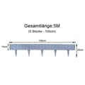 Miniatyrbild 2 av 4: Trädgårdsavgränsning - XMTECH - 40m - Plast PP - Grå - Flexibel och väderbeständig
