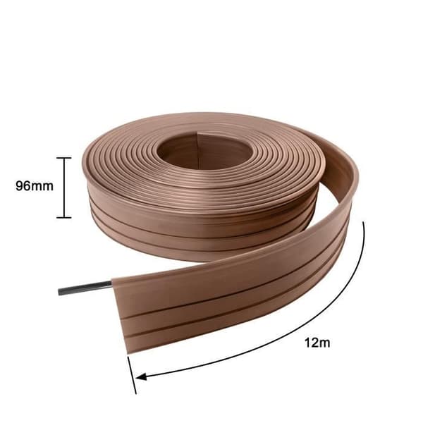 Trädgårdskant - XMTECH - Brun - 100 % återvunnen PE - Flexibel - 6m/12m/15m