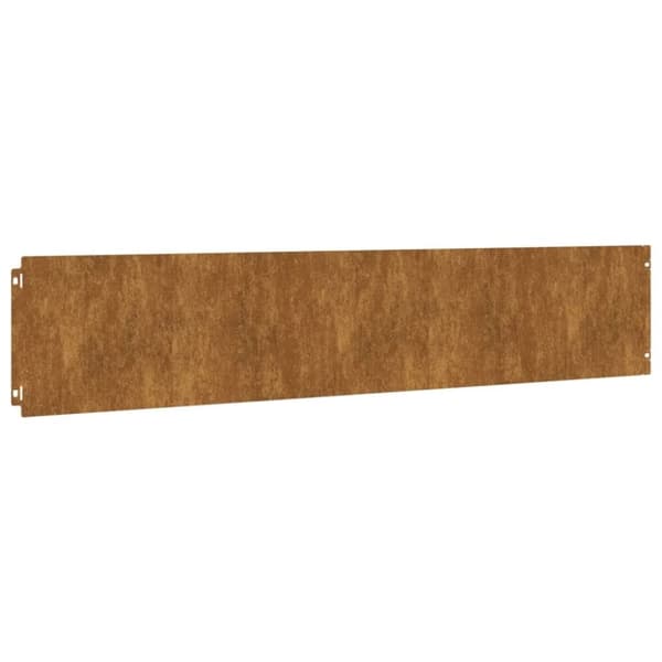vidaXL plænekanter 10 stk. 20x103 cm fleksibel cortenstål