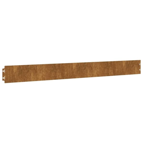 vidaXL plænekanter 10 stk. 10x103 cm fleksibel cortenstål