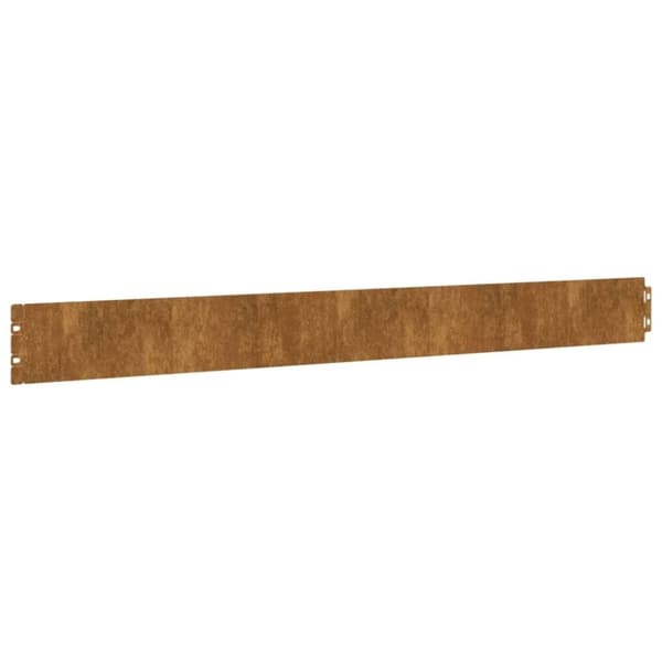 vidaXL Rabattkanter 50 st 10x103 cm flexibelt cortenstål