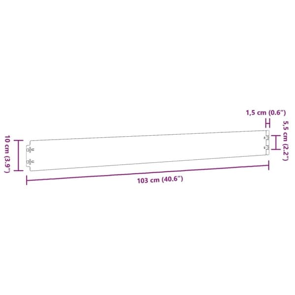 vidaXL Rabattkanter 50 st 10x103 cm flexibelt cortenstål