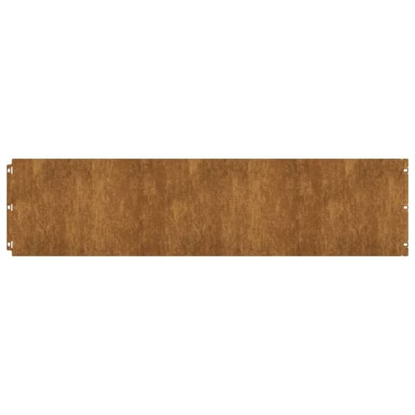 vidaXL Plenkanter 10 stk 25x103 cm fleksibelt cortenstål