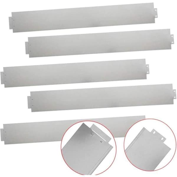 YUENFONG 20m Trädgårdskant Gräsmattkant Galvaniserad metall stål Flexibelt dekorativt staket, 100 cm x 15 cm, 20 stycken