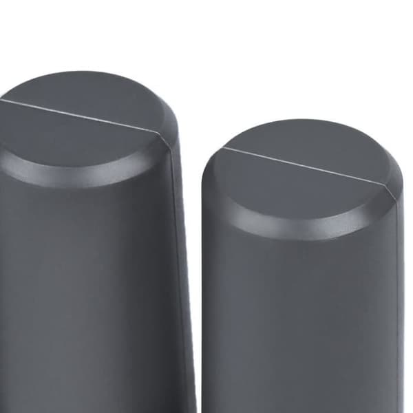 YUENFONG Trädgårdskantstaket, palissadstaket, dekorativt för trädgårdens balkongterrass, i träeffektplast, 2,8m