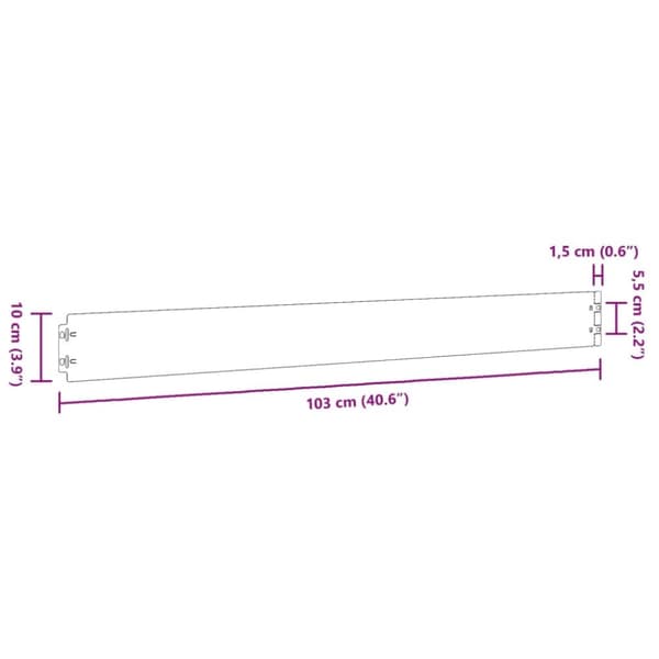vidaXL Rabattkanter 10 st 10x103 cm flexibelt cortenstål -  Kanttrimmare