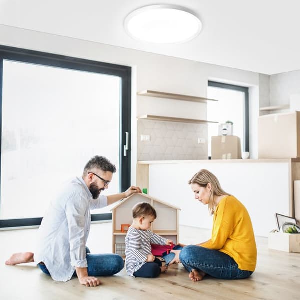 YUENFONG 72W Taklampa LED - Ultratunn LED-panel taklampa - Panelbelysning - Belysning för korridor - 28,5cm Kall vit